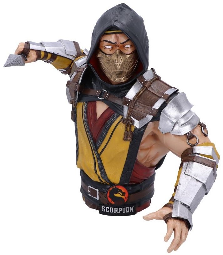 Statuetă bust Nemesis Now Games: Mortal Kombat - Scorpion, 29 cm
