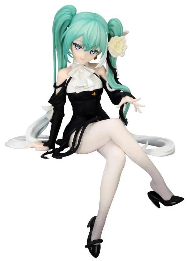 Statuetă FuRyu Animation: Hatsune Miku - Hatsune Miku (Noodle Stopper) (Flower Fairy White Rose), 14 cm