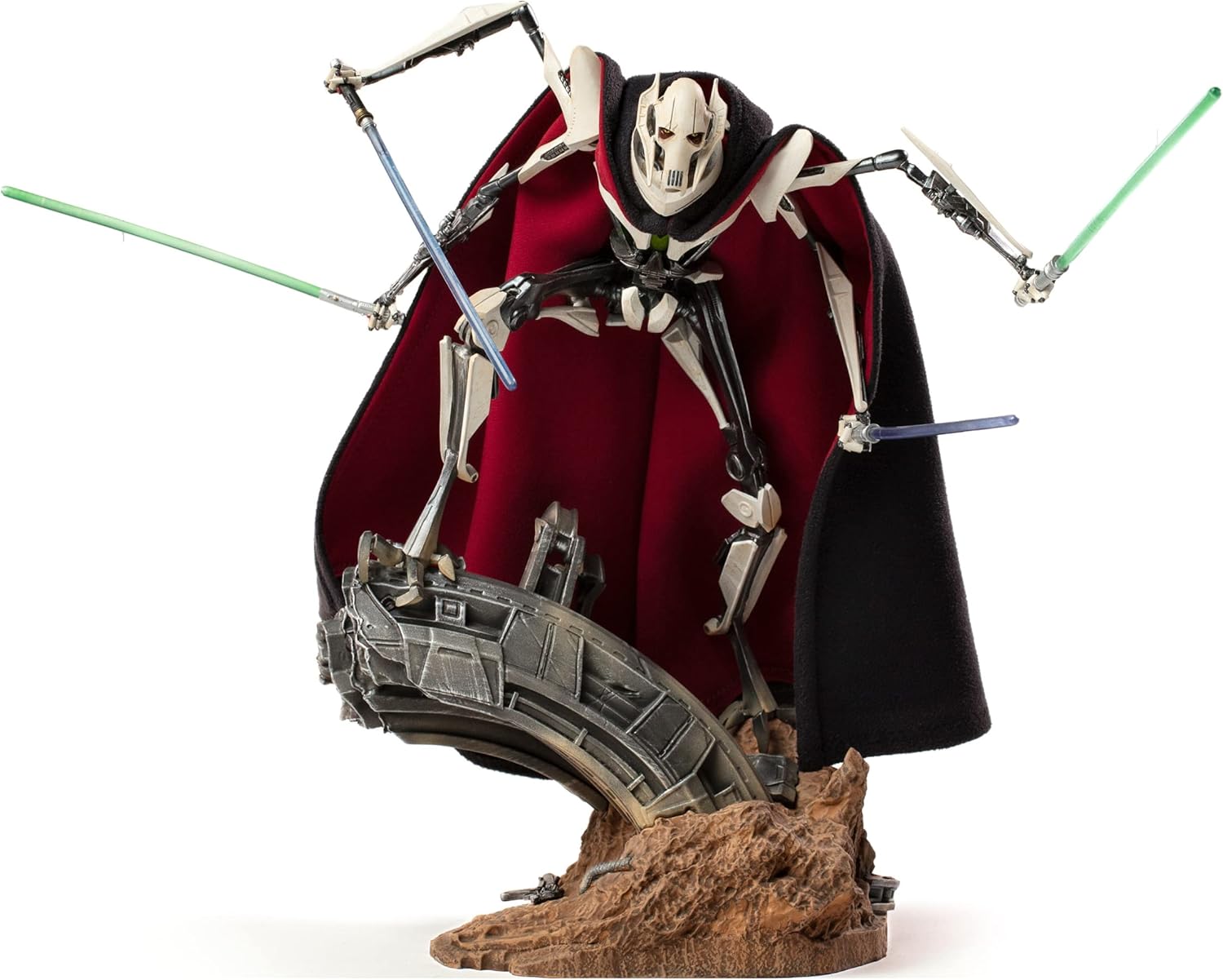 Statuetă Iron Studios Movies: Star Wars - General Grievous (Deluxe Version), 33 cm