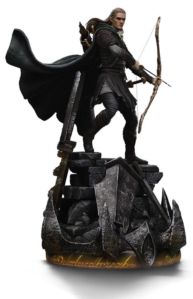 Statuetă Iron Studios Movies: The Lord of the Rings - Legolas 1/10 (Unleashed), 29 cm