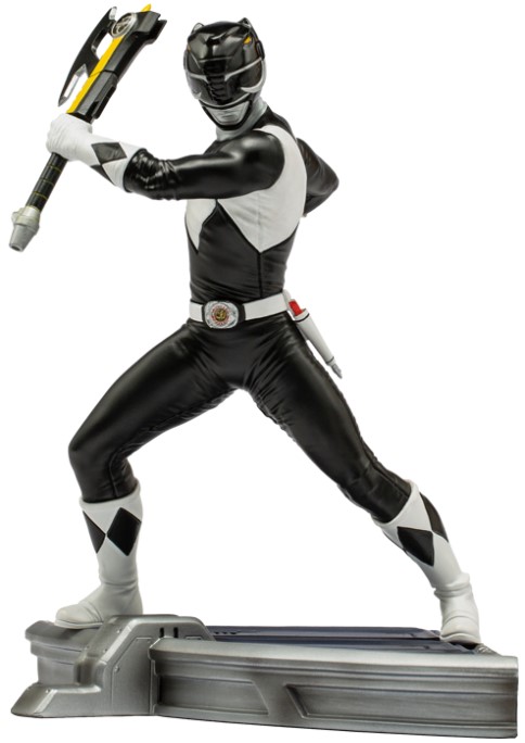 Statueta Iron Studios Television: Mighty Morphin Power Rangers - Black Ranger, 17 cm