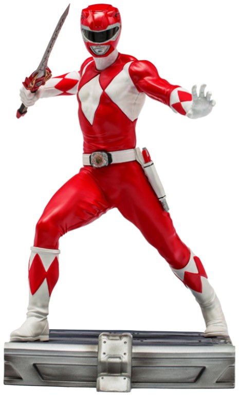 Statuetă Iron Studios Television: Mighty Morphin Power Rangers - Red Ranger, 17 cm