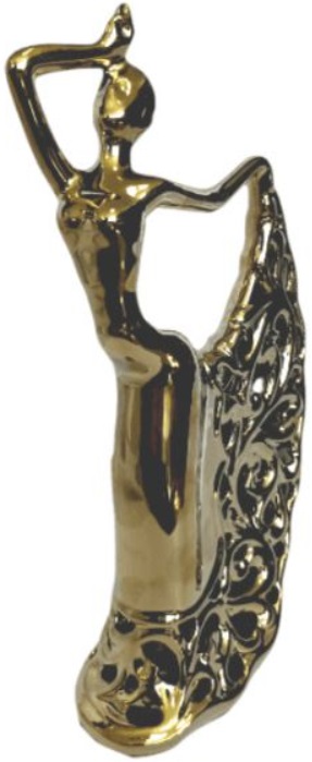 Statuetă Morello - Dancing Lady Gold, 30 х 16.5 х 8 cm