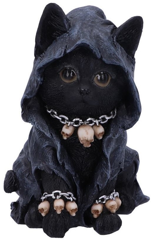 Statuetă Nemesis Now Adult: Gothic - Reaper's Feline, 16 cm