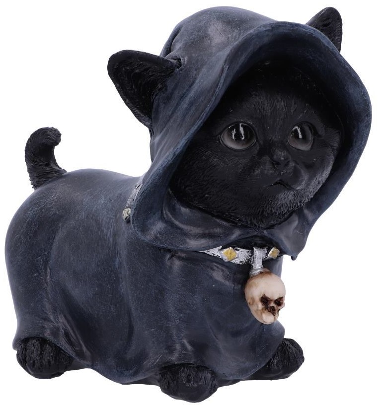 Statuetă Nemesis Now Adult: Gothic - Reaper's Kitty, 15 cm