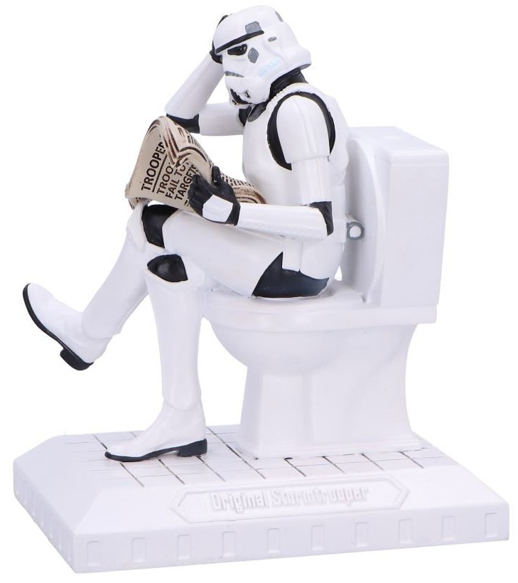 Statuetă Nemesis Now Movies: Star Wars - Stormtrooper (Pooper Trooper), 14 cm