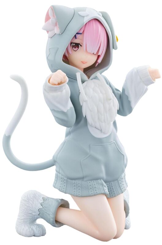 Statuetă Sega Animation: Re:Zero Starting Life in Another World - Ram (Mofumofu Pack) (Yumemirize), 11 cm