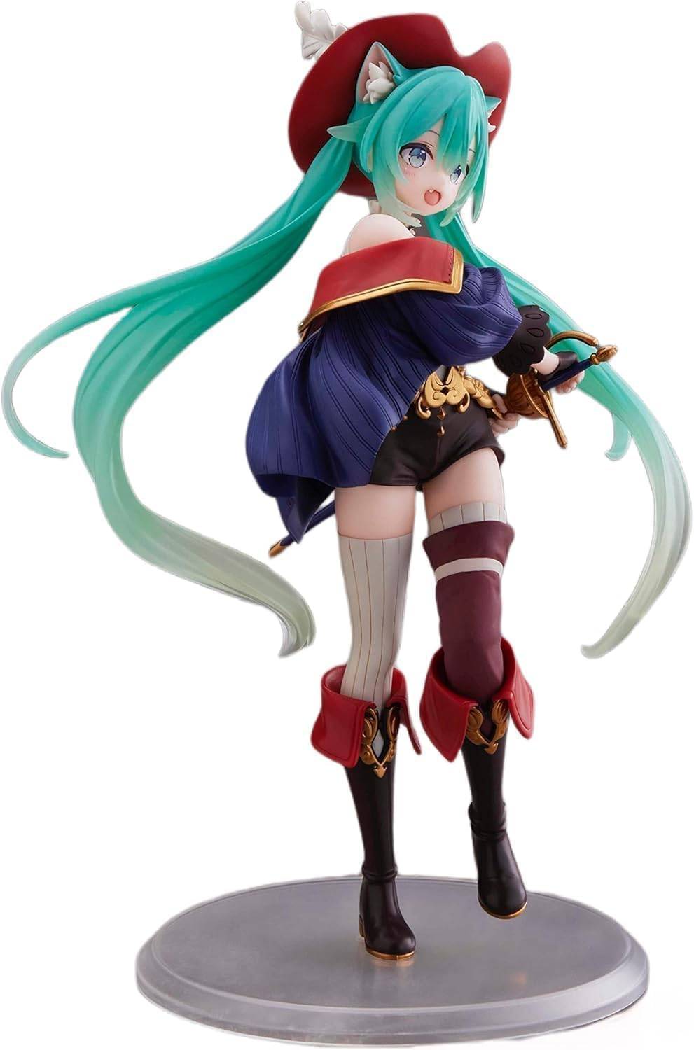 Statuetă Taito Animation: Hatsune Miku - Hatsune Miku (Wonderland Puss in Boots), 18 cm