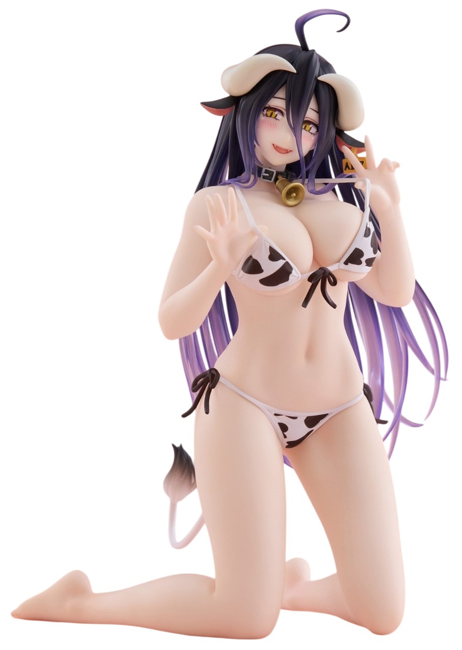 Statuetă Taito Prize Animation: Overlord - Albedo (Cow-Print Swimsuit Ver.), 15 cm