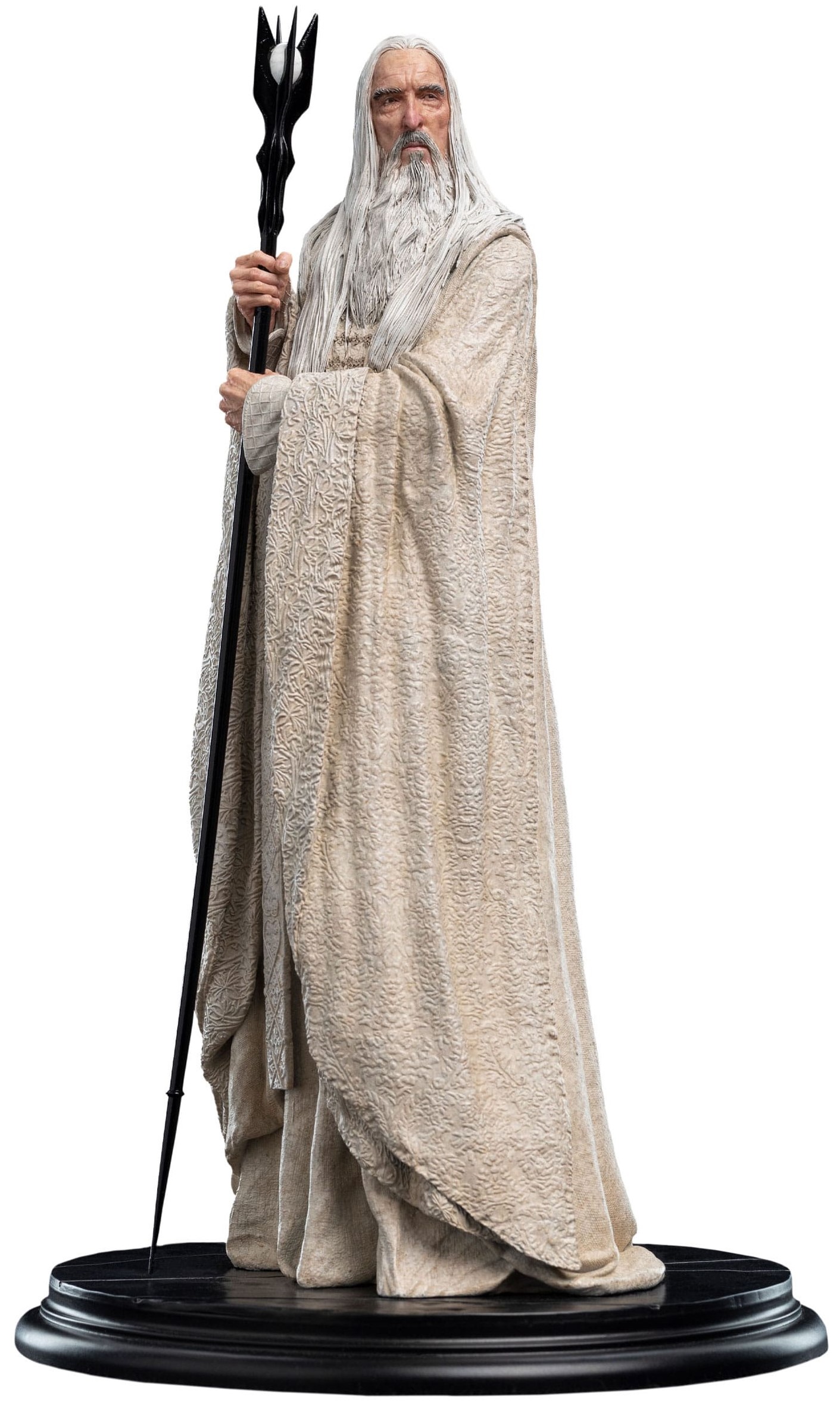 Statuetă Weta Movies: The Lord of the Rings - Saruman the White Wizard (Classic Series), 33 cm