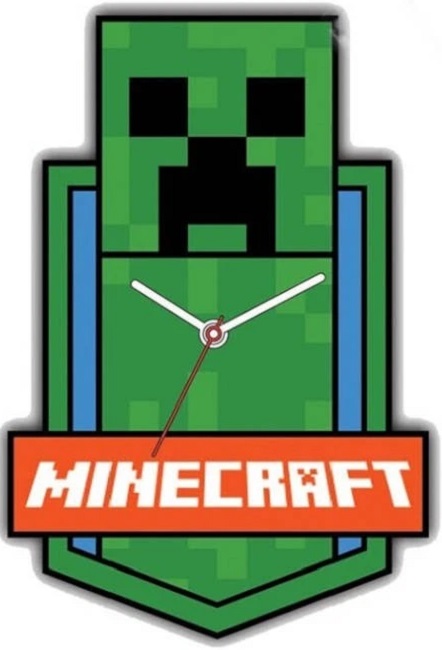 Ceas de perete Kids Licensing Minecraft
