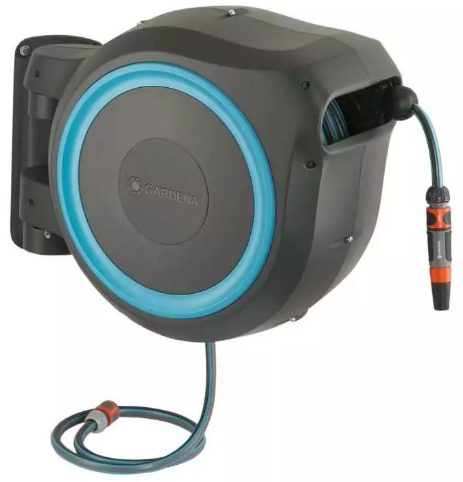 Tambur cu furtun montat pe perete Gardena - Hose Box RollUp XL, 13 mm х 35 m, cu accesorii