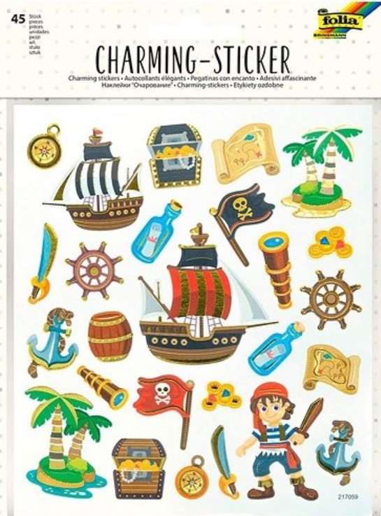 Stickere Folia - Piratii, 45 buc