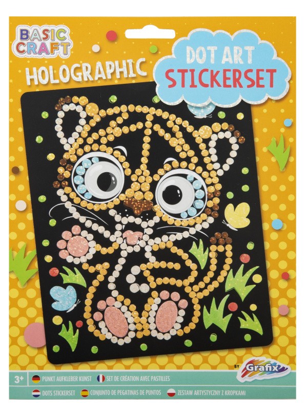 Set de stickere pentru pictura cu margele Moxy - Tigru