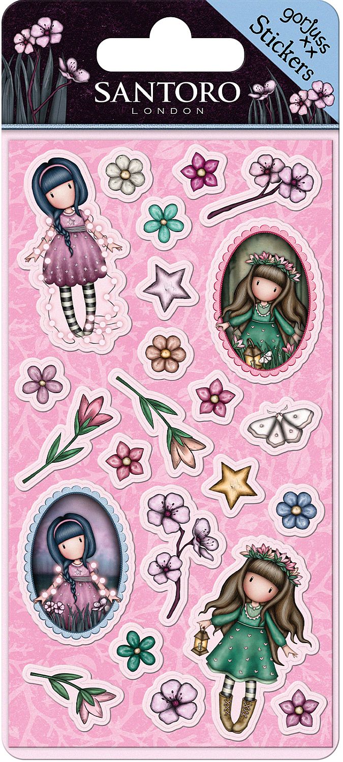 Stickere Santoro Gorjuss In The Forest - Fairy Dusk / Woodland Wildflower