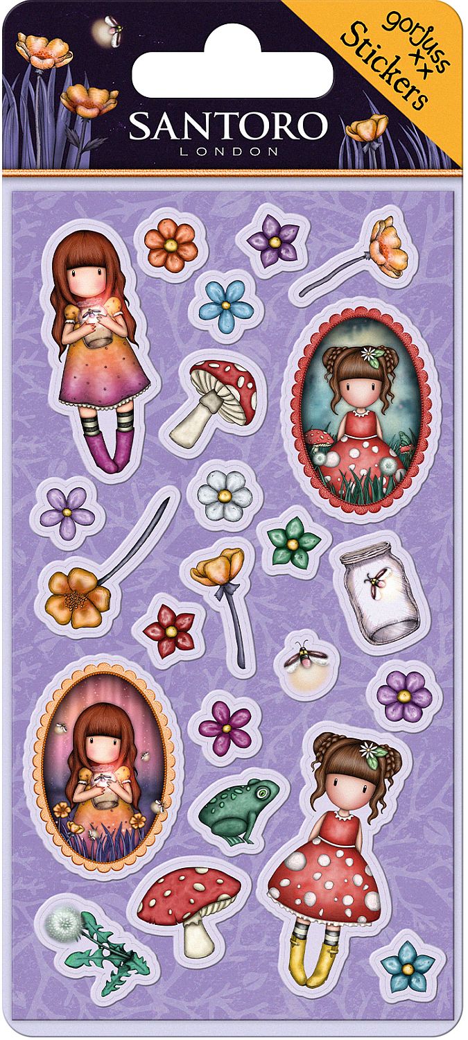 Stickere Santoro Gorjuss In The Forest - Firefly Dawn / Little Mushroom