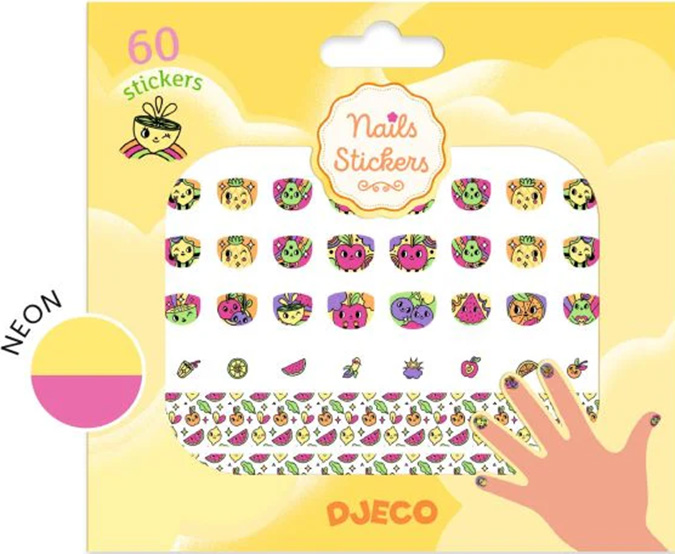Stickere pentru unghii Djeco - Fructe colorate