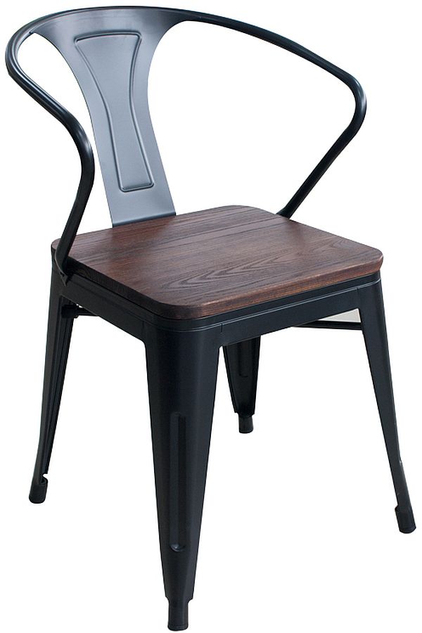 Scaun Horecano - Antique, negru mat