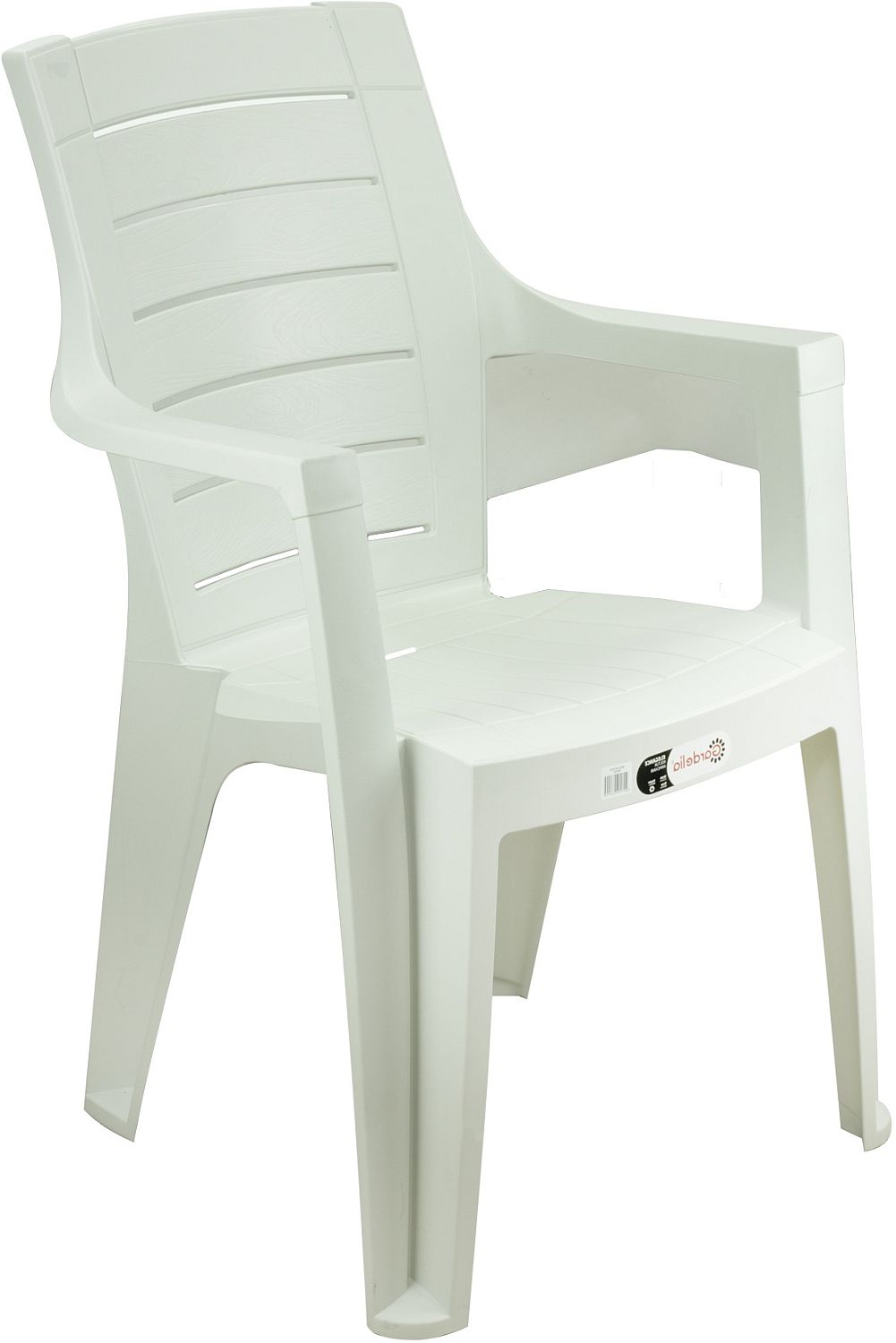 Scaun cu cotiere  Horecano - Elegance Wood, alb