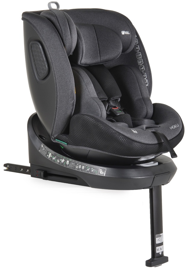 Scaun auto  Cangaroo - Hoku, IsoFix, i-Size, 40-150 cm, negru