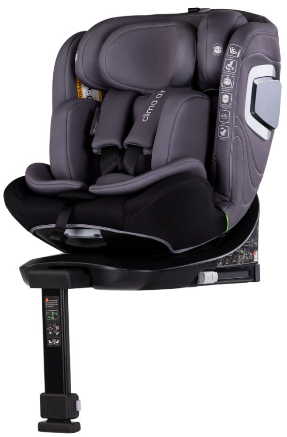 Scaun auto  Chipolino - Clima Air, 360°, IsoFix, I-Size, 40-150 cm, antracit