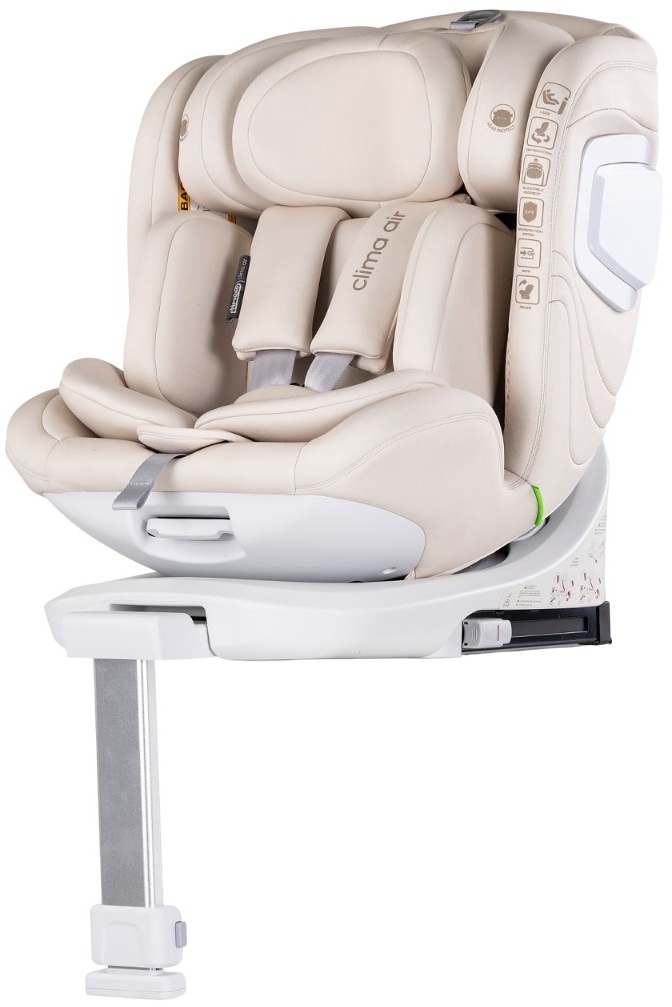 Scaun auto  Chipolino - Clima Air, 360°, IsoFix, I-Size, 40-150 cm, biscuit