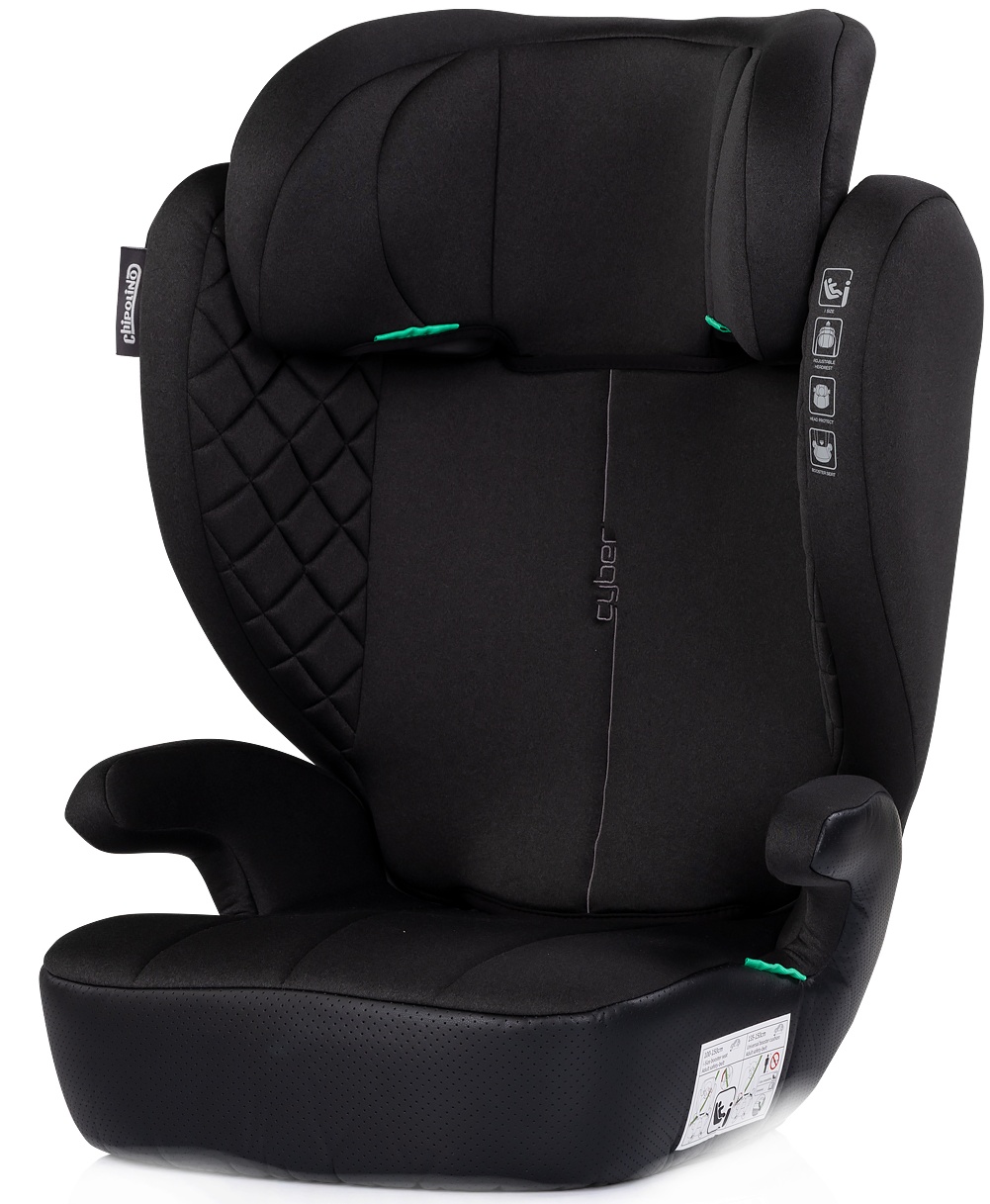Scaun auto Chipolino Cyber, 100-150 cm, i-Size, negru