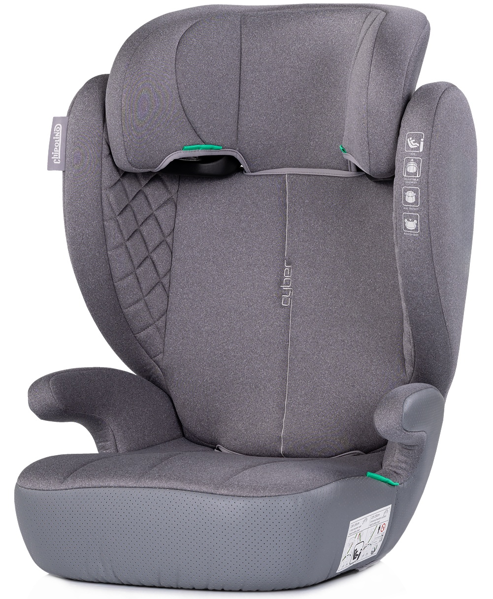 Scaun auto Chipolino - Cyber, 100-150 cm, i-Size, platină