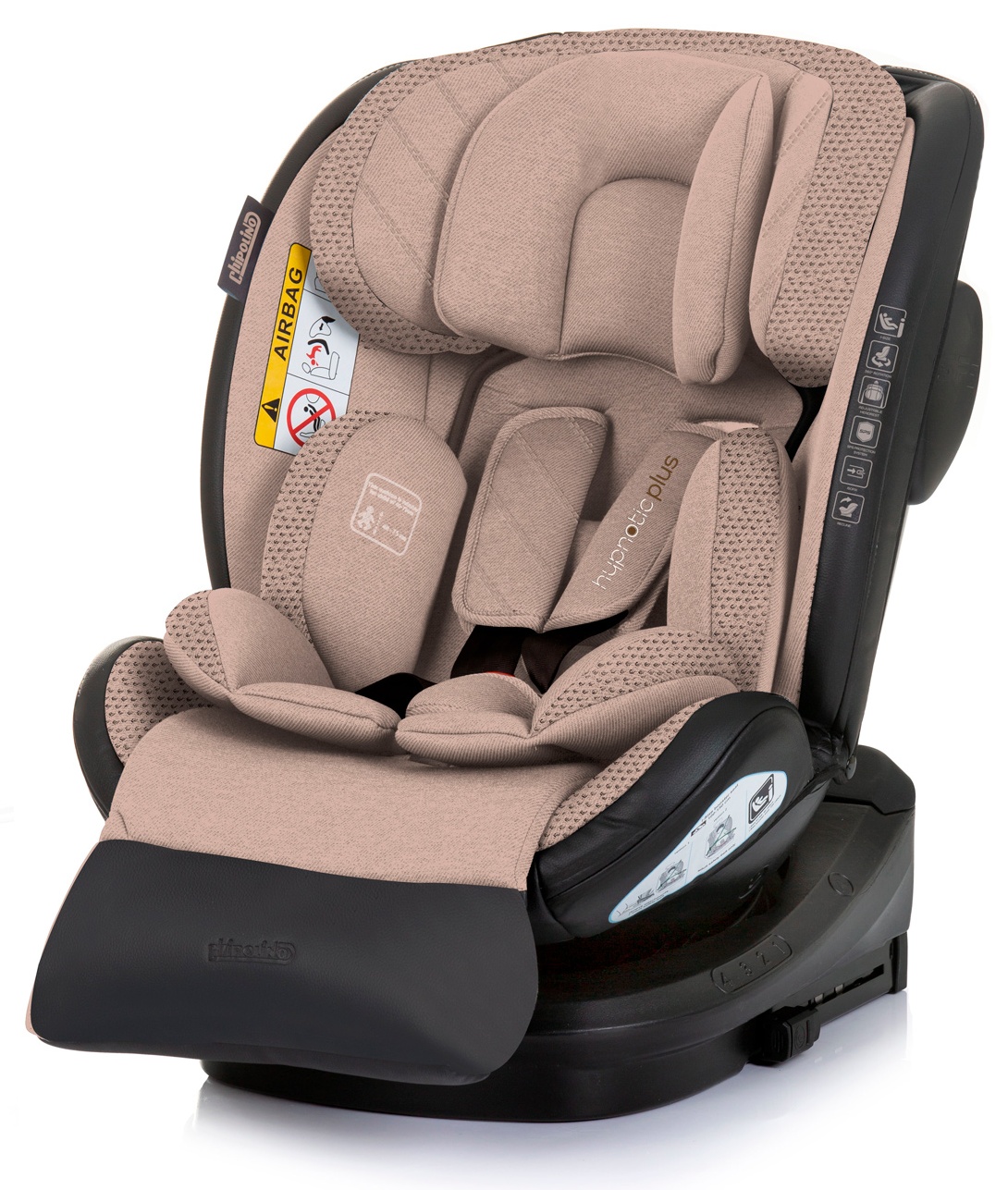 Scaun auto Chipolino - Hypnotic Plus, cu IsoFix, i-Size, 40-150 cm, latte