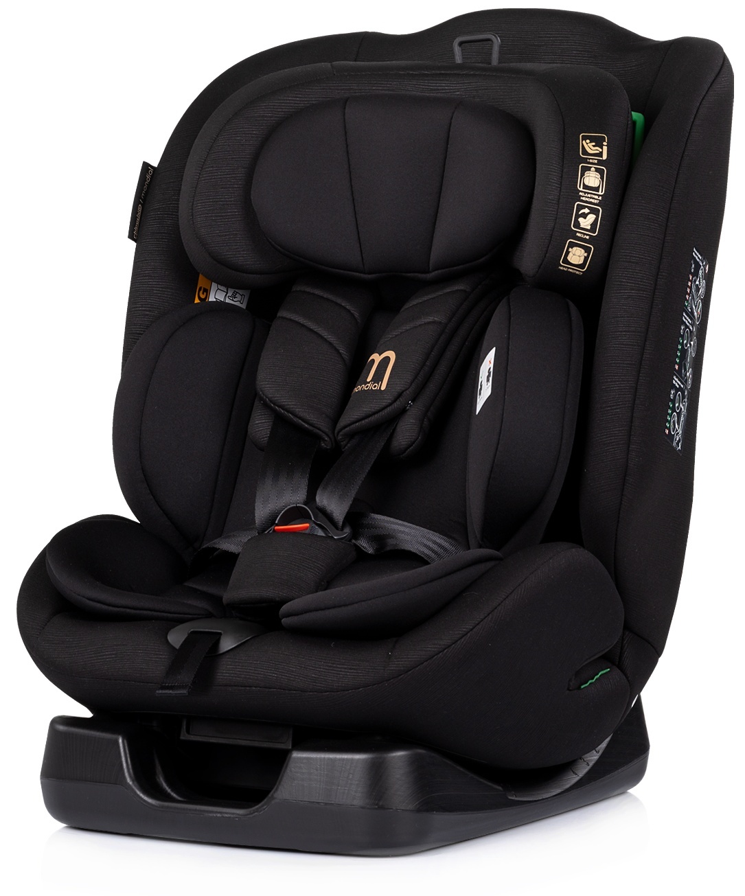 Scaun auto Chipolino - Mondial, i-Size, 40-150 cm, negru