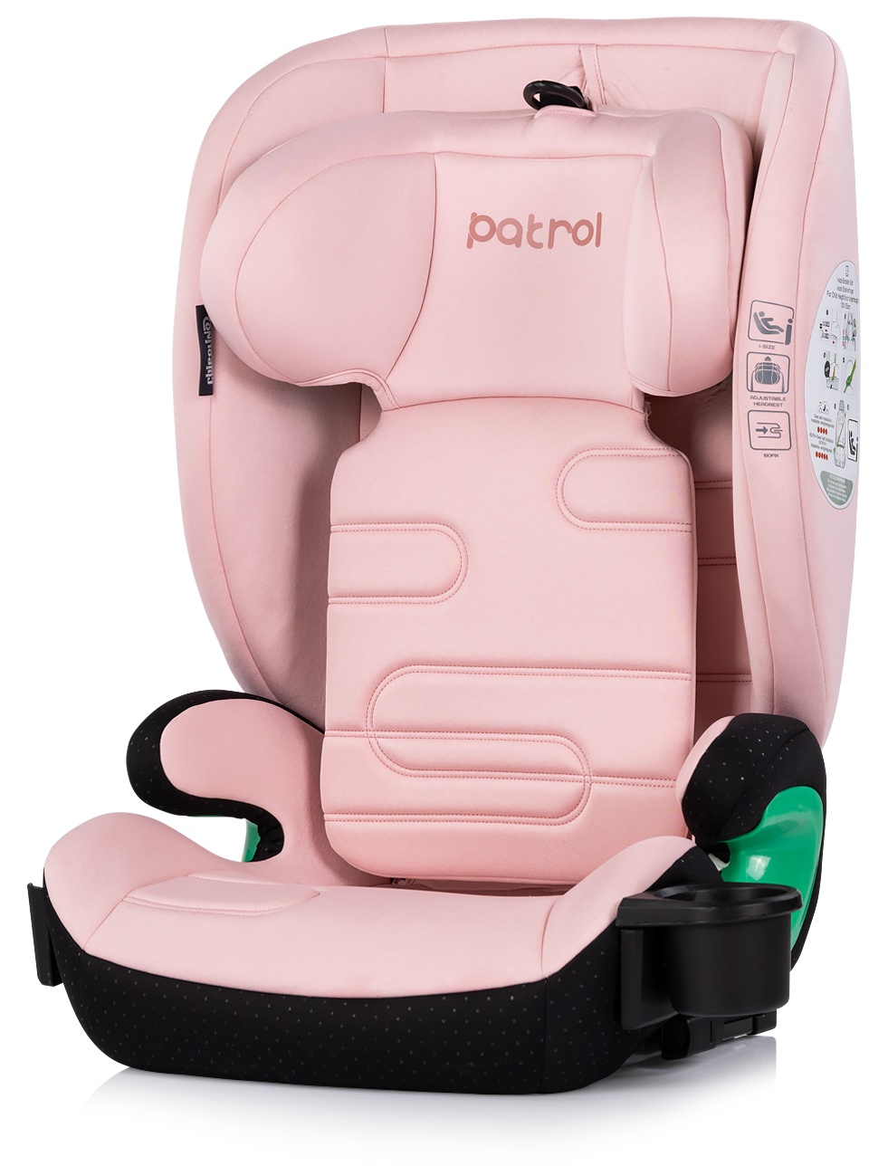 Scaun auto Chipolino Patrol, i-Size, cu IsoFix, 100-150 cm, pudră