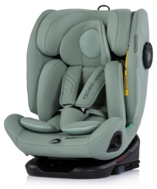 Scaun auto Chipolino - Techno Igrow, 360°, cu IsoFix, i-Size, matcha