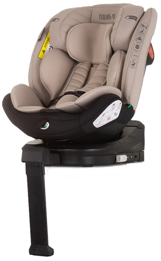 Scaun auto Chipolino - Torino, 360°, IsoFix, i-Size, 40-150 cm, macadamia
