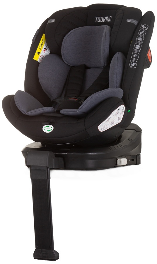 Scaun auto Chipolino - Torino, 360°, IsoFix, i-Size, 40-150 cm, obsidian