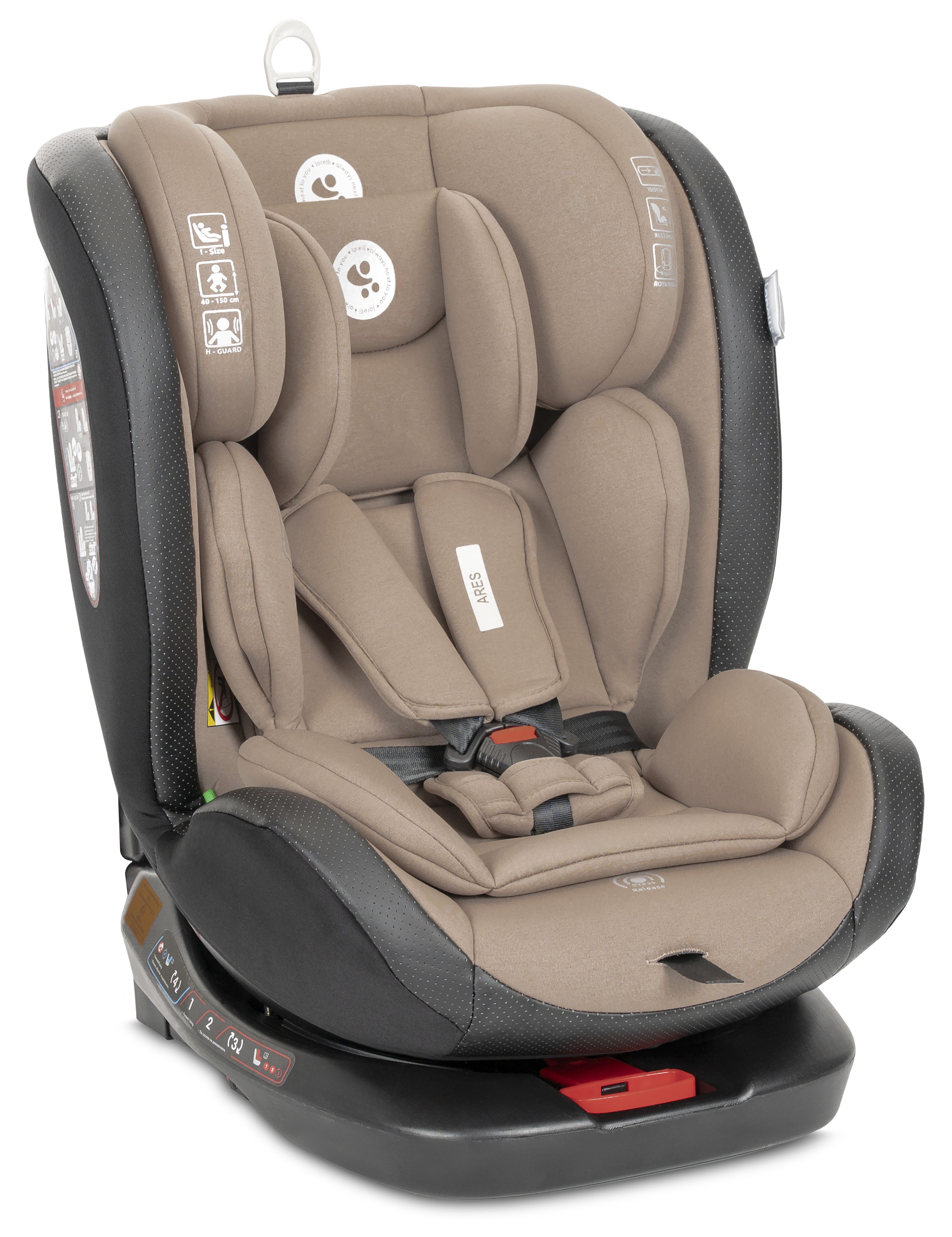 Scaun auto Lorelli - Ares, 360°, IsoFix, i-Size, 40-150 cm, Beige