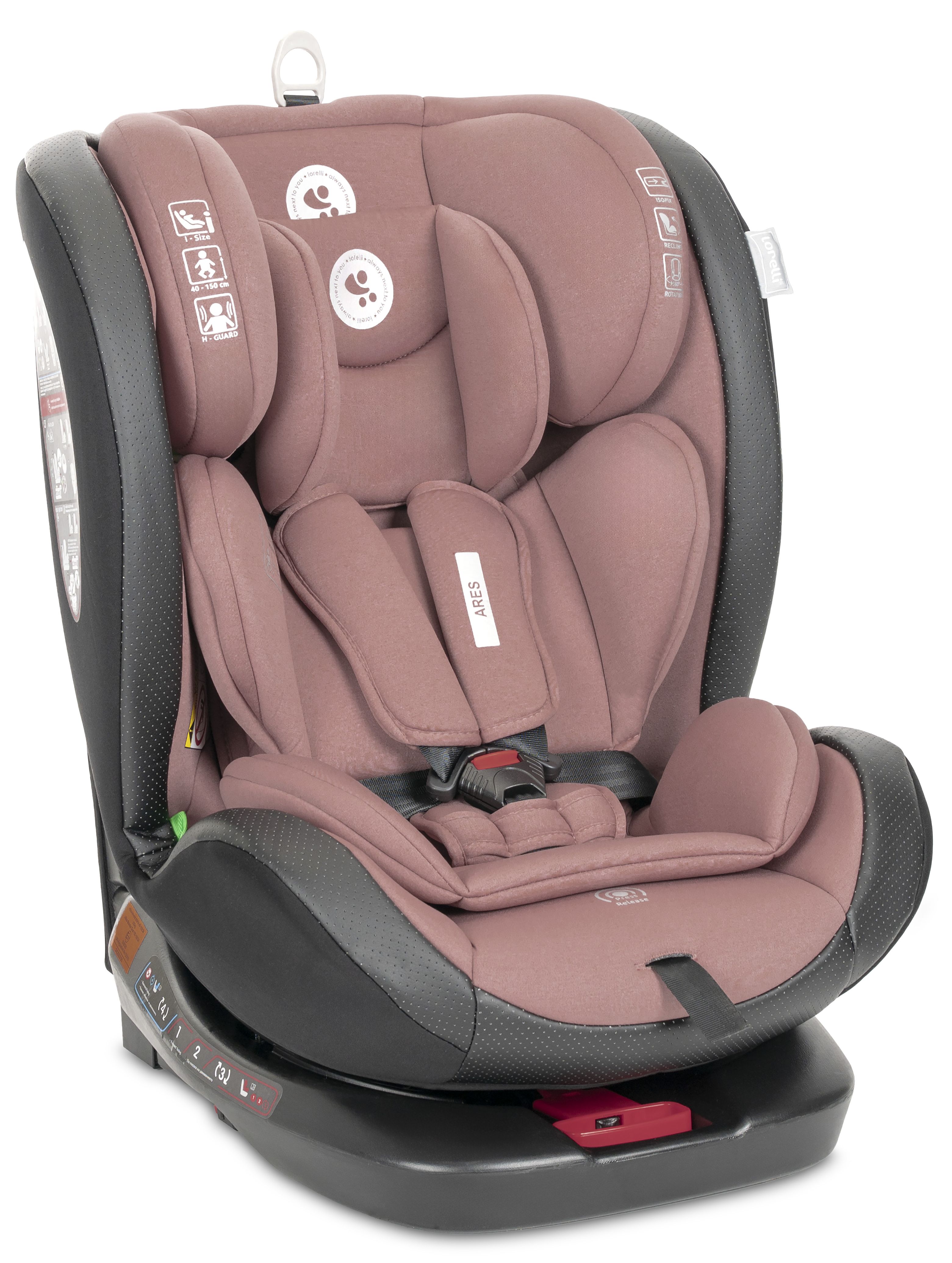 Scaun auto Lorelli - Ares, 360°, IsoFix, i-Size, 40-150 cm, Pink