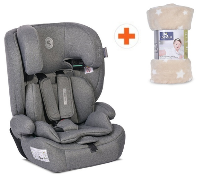 Scaun auto Lorelli - Colombo, i-Size, 76-150 cm, Gri + pătură