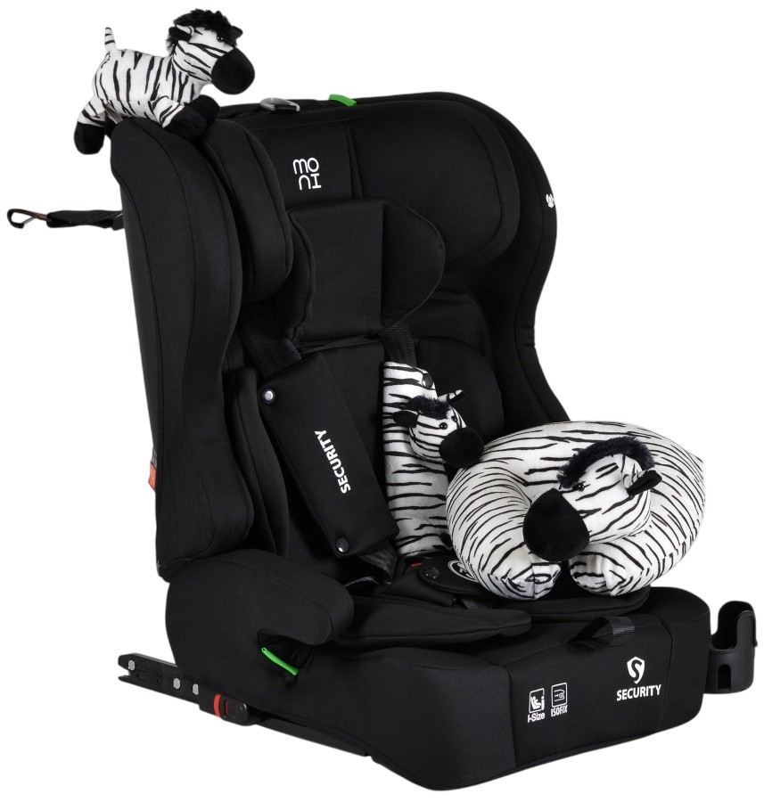 Scaun auto Moni - Security, IsoFix, i-Size, 76-150 cm, Midnight-black