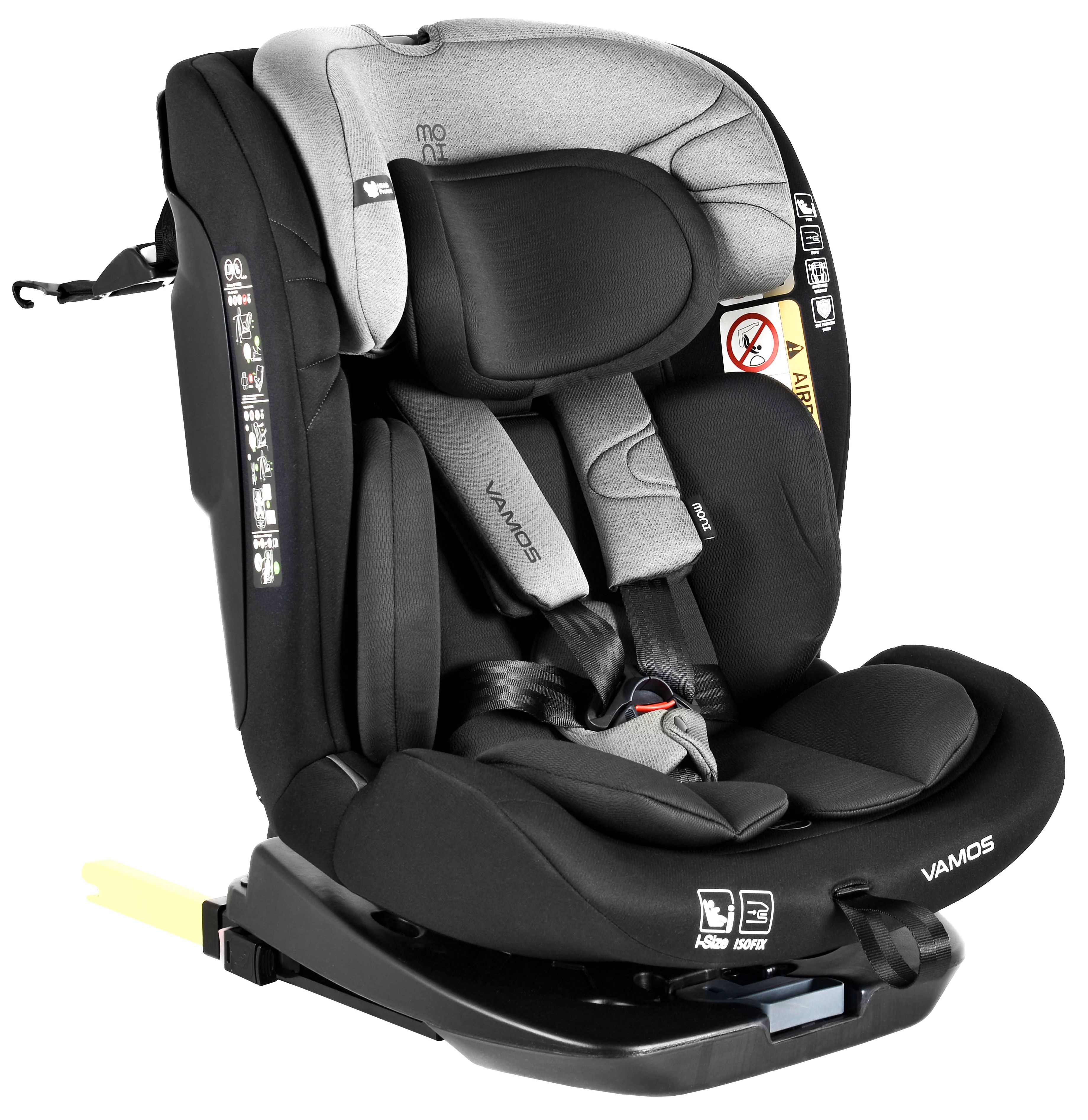 Scaun auto Moni - Vamos, i-Size, IsoFix, 360°, 40-150 cm, Stone gray