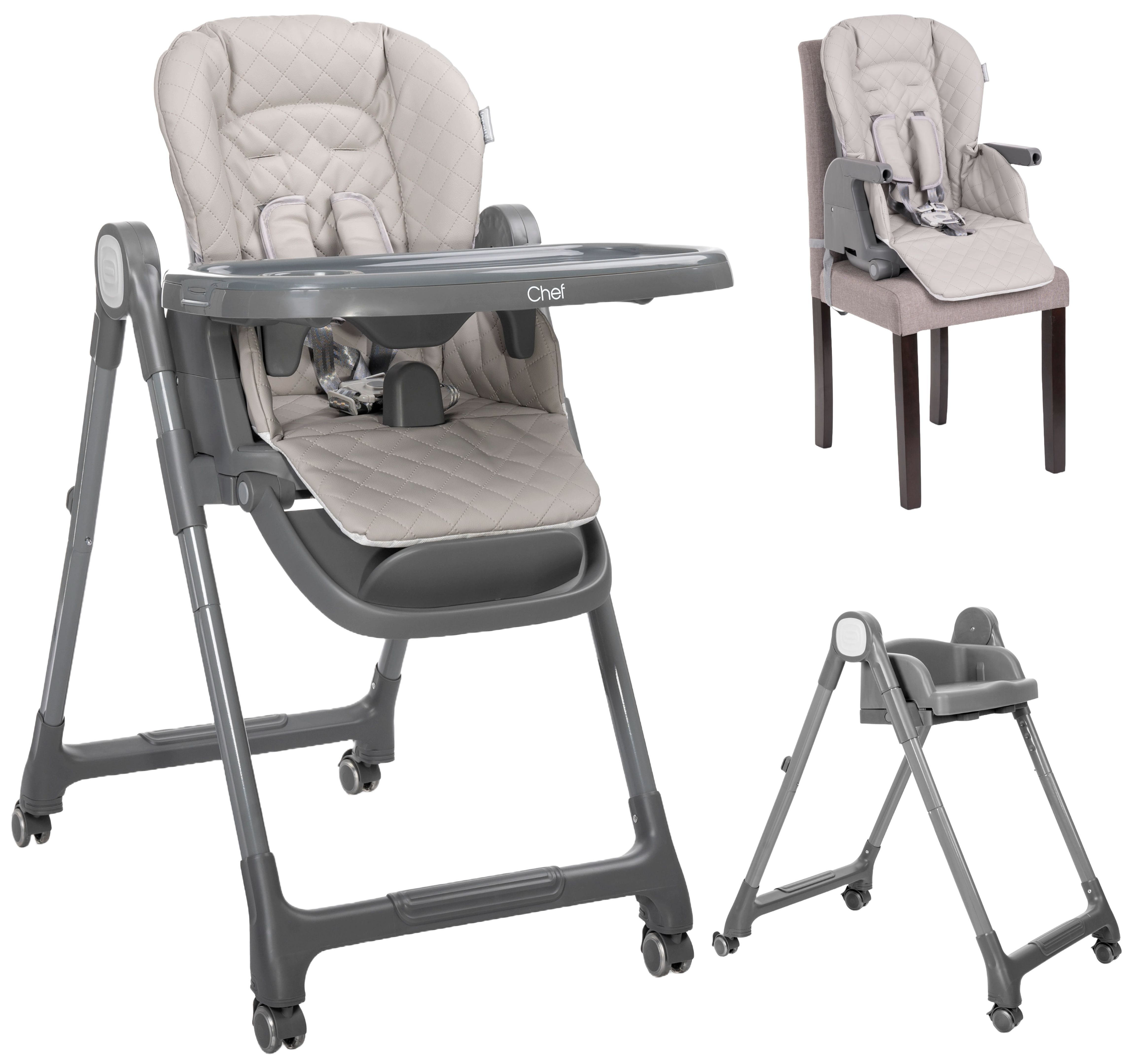 Scaun de masă 3 în 1 Lorelli - Chef, Beige Leather