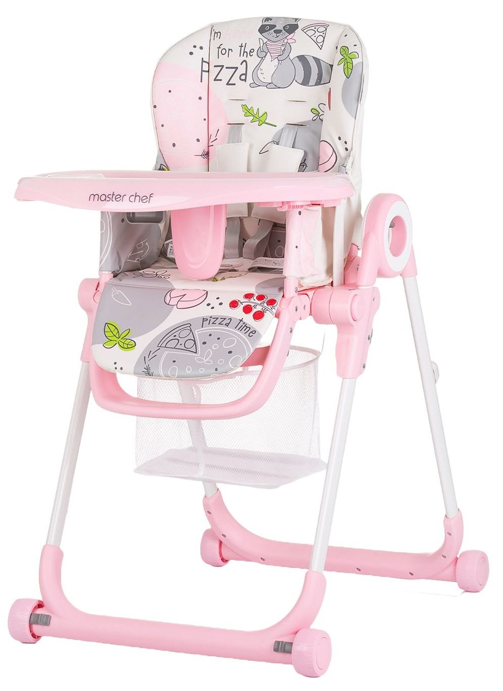 Scaun de luat masă Chipolino - Master Chef, flamingo
