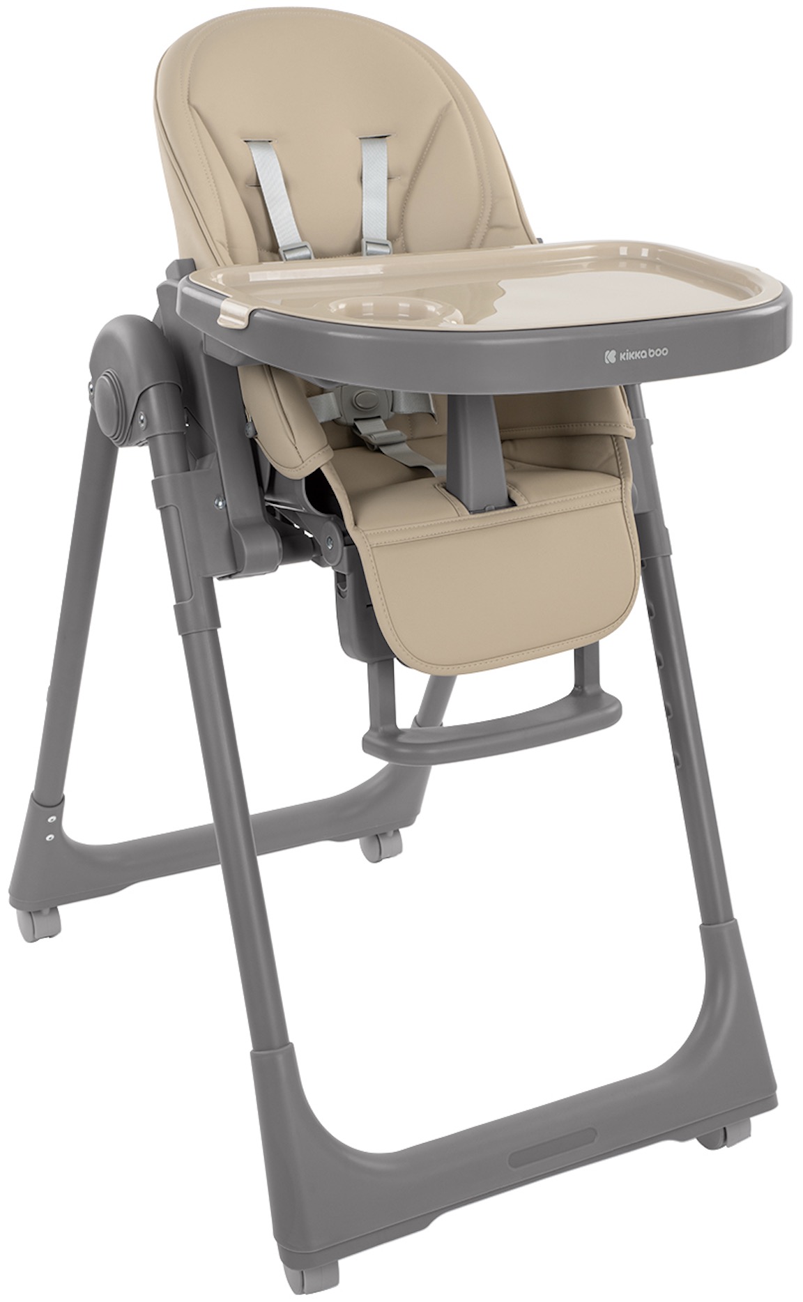 Scaun înalt KikkaBoo - Pastello 2, Beige