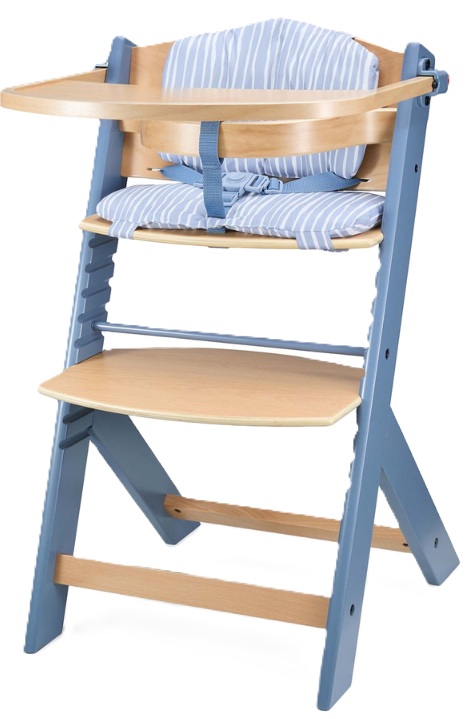Scaun înalt KinderKraft - Enock, cu pernă, Nordic Breeze