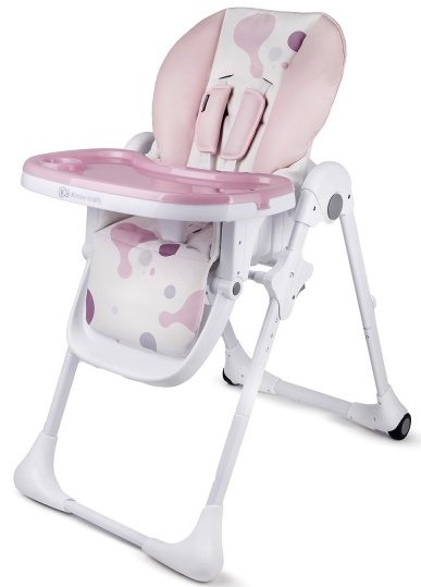 Scaun de masa pentru copii KinderKraft - Yummy, roz