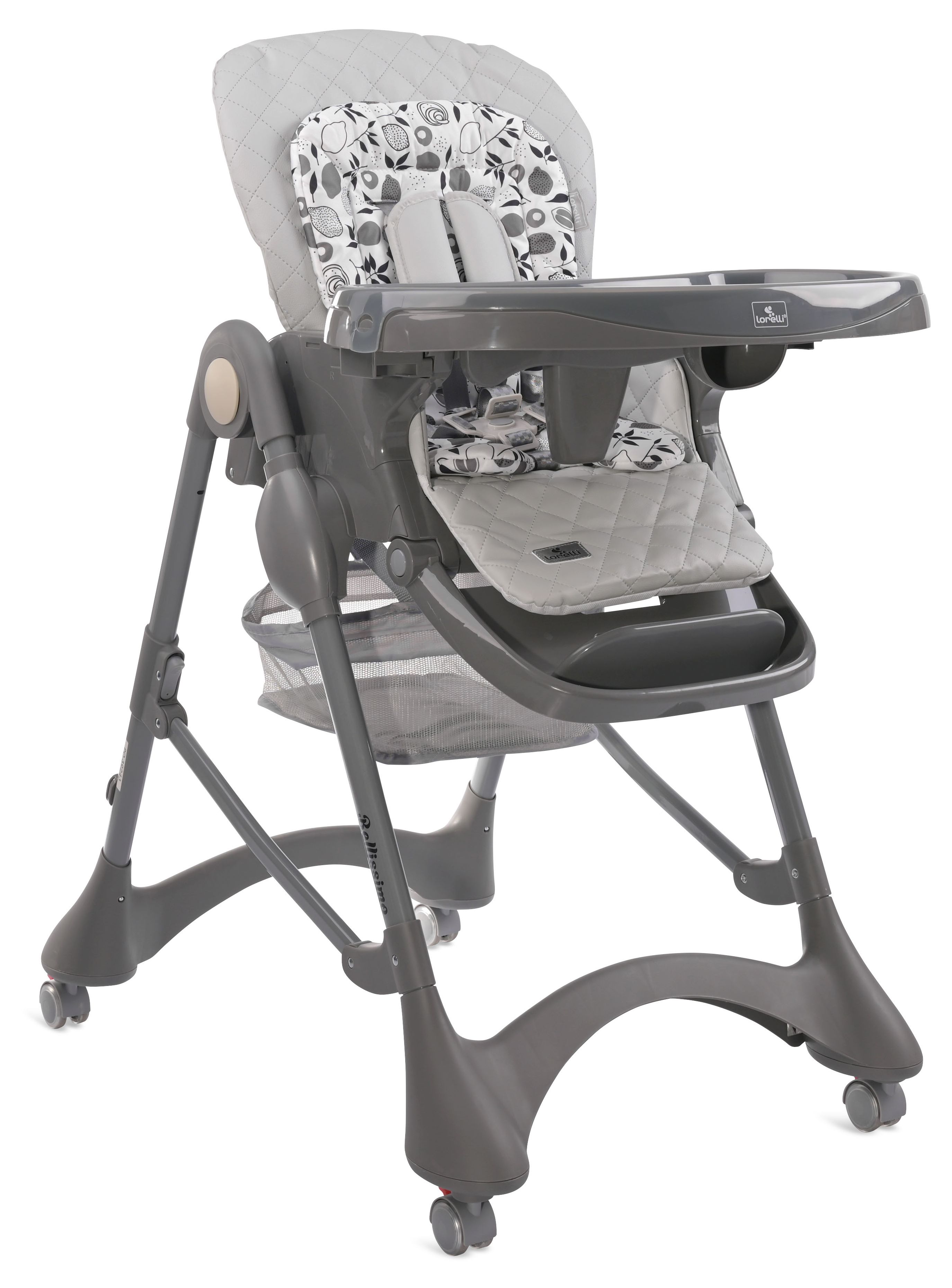 Scaun înalt Lorelli - Bellissimo, Cool Grey