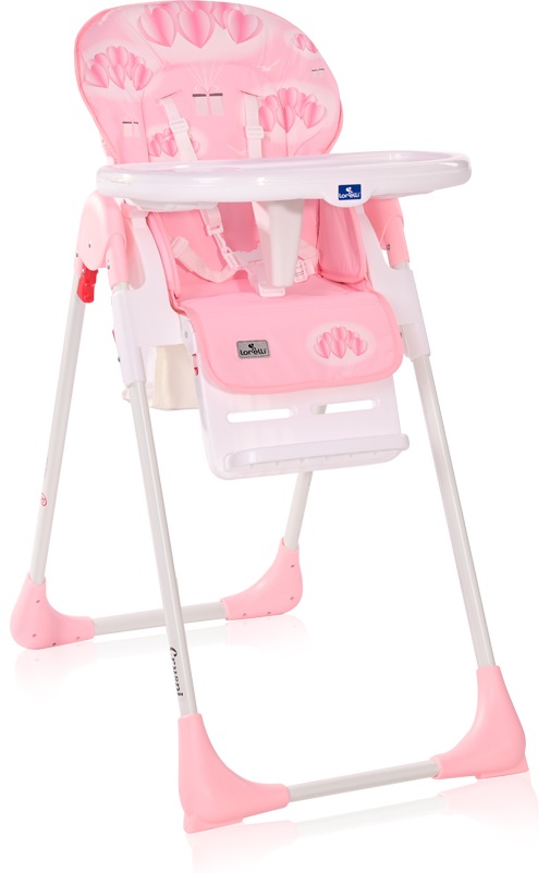 Scaun de masa copii Lorelli - Cryspi, Pink Hearts