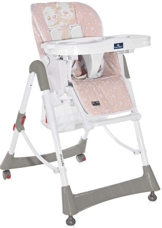 Scaun de masa pentru copii  Lorelli - Gusto, Satin Pink Hug, roz