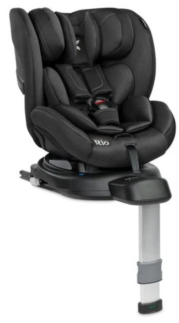 Scaun auto Caretero - Rio, IsoFix, i-Size, 40-105 cm, Negru