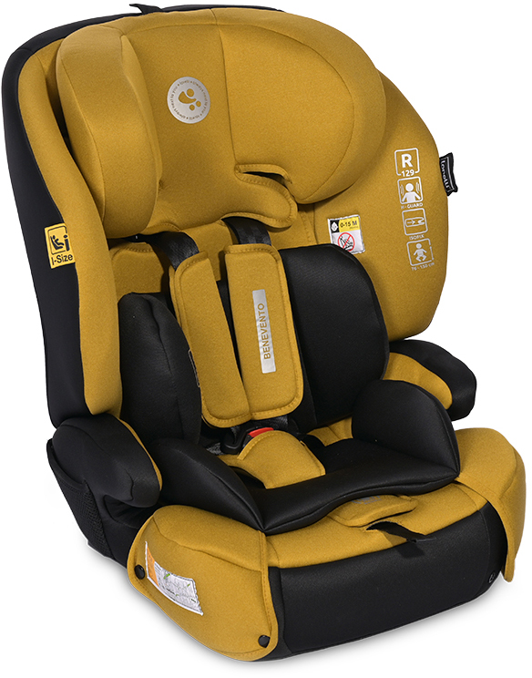 Scaun auto  Lorelli - Benevento, i-Size, Isofix, 76-150 cm, Lemon Curry