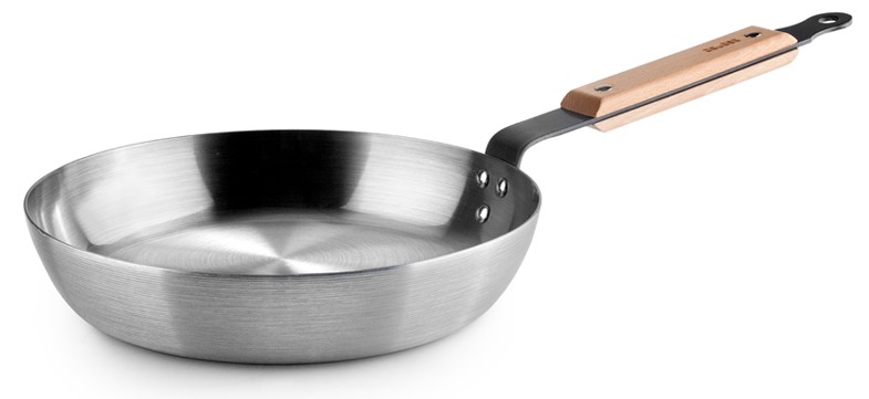 Tigaie din oțel cu mâner din lemn Ibili - KarbonSteel, 28 cm